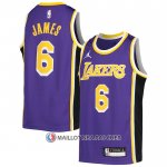 Maillot Enfant Los Angeles Lakers LeBron James NO 6 Statement Volet