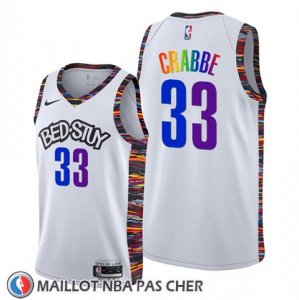 Maillot Brooklyn Nets Allen Crabbe Ville Lgbtq Pride Night 2020 Blanc