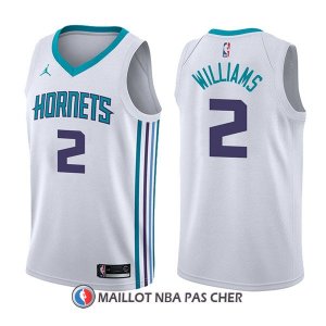Maillot Charlotte Hornets Marvin Williams Association 2 2017-18 Blanc