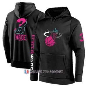 Veste a Capuche Miami Heat Dwyane Wade Noir