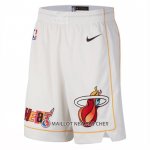Short Miami Heat Ville 2022-23 Blanc