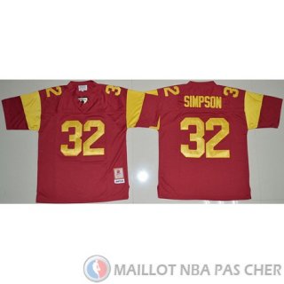 Maillot NCAA O.J Simpson Rouge