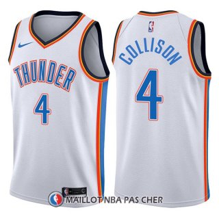 Maillot Oklahoma City Thunder Nick Collison Swingman Association 4 2017-18 Blanc