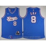 Maillot Sacramento Kings Gay #8 Bleu