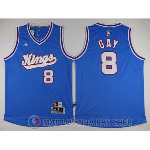 Maillot Sacramento Kings Gay #8 Bleu
