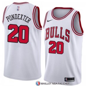 Maillot Chicago Bulls Quincy Pondexter Association 2018 Blanc