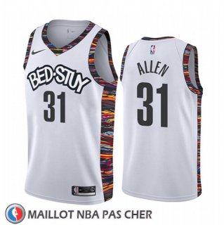 Maillot Brooklyn Nets Jarrett Allen Ville Blanc