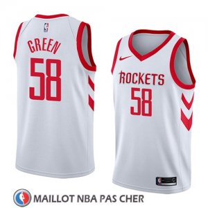 Maillot Houston Rockets Gerald Green No 58 Association 2018 Blanc