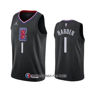Maillot Los Angeles Clippers James Harden NO 1 Statement 2021-22 Noir