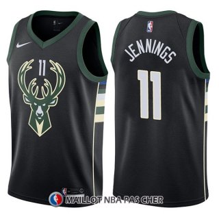 Maillot Milwaukee Bucks Brandon Jennings Statement 11 2017-18 Noir