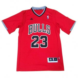 Maillot Manche Courte Bulls Jordan 23 Rouge
