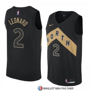 Maillot Tornto Raptors Kawhi Leonard Ville 2018 Noir