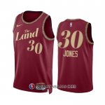 Maillot Cleveland Cavaliers Damian Jones NO 30 Ville 2023-24 Rouge