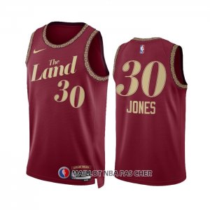 Maillot Cleveland Cavaliers Damian Jones NO 30 Ville 2023-24 Rouge