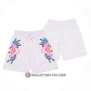 Short Miami Heat Pink Panther Blanc