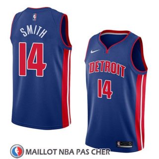 Maillot Detroit Pistons Ish Smith No 14 Icon 2018 Bleu