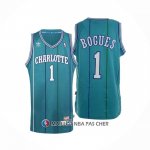 Maillot Charlotte Hornets Muggsy Bogues NO 1 Retro Bleu