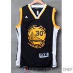 Maillot Golden State Warriors Curry #30 Noir Blanc