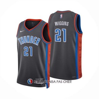 Maillot Oklahoma City Thunder Aaron Wiggins NO 21 Ville 2022-23 Gris