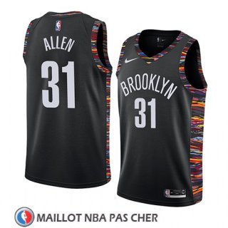 Maillot Brooklyn Nets Jarrett Allen Ville 2019 Noir