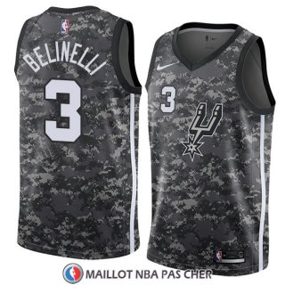 Maillot San Antonio Spurs Marco Belinelli Ville 2018 Gris