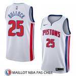 Maillot Detroit Pistons Reggie Bullock No 25 Association 2018 Blanc