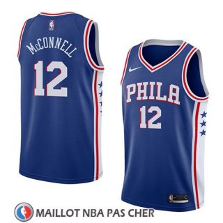 Maillot Philadelphia 76ers T.j. Mcconnell No 12 Icon 2018 Bleu