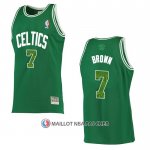 Maillot Boston Celtics Jaylen Brown NO 7 Snakeskin Hardwood Classics 2021 Vert