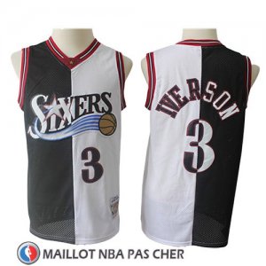 Maillot Philadelphia 76ers Allen Iverson 1996-97 Retro Noir