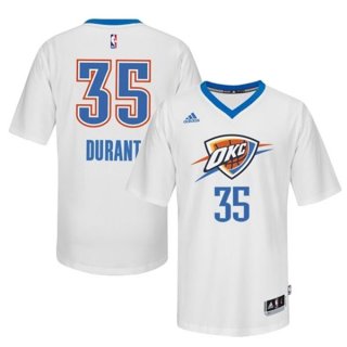 Maillot Manche Courte Thunder Durant 35 Blanc