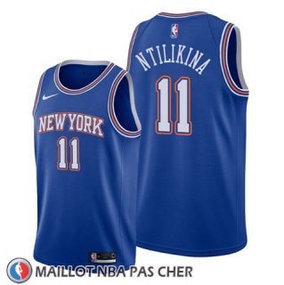 Maillot New York Knicks Frank Ntilikina Statement Bleu