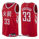Maillot Houston Rockets Ryan Anderson Ciudad 33 2017-18 Rouge