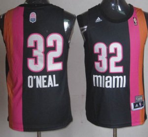 Maillot ABA de O'Neal Miami Heat #32 Noir