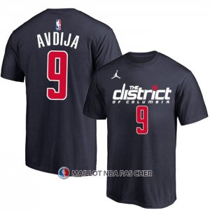 Maillot Manche Courte Washington Wizards Deni Avdija Statement Bleu