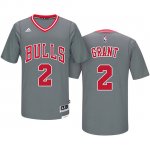 Maillot Manga Cort Jerian Grant Bulls 2 Gris