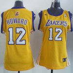 Maillot Femme de Howard Los Angeles Lakers #12 Jaune