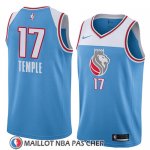 Maillot Sacramento Kings Garrett Temple No 17 Ciudad 2018 Bleu