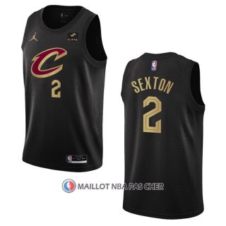 Maillot Cleveland Cavaliers Collin Sexton NO 2 Statement 2022-23 Noir