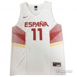 Maillot Rubio Espana 2014 #11 Blanc
