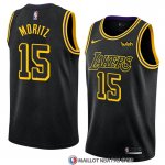 Maillot Los Angeles Lakers Moritz Wagner 15 Ciudad 2017-18 Noir
