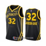 Maillot Golden State Warriors Trayce Jackson-davis NO 32 Ville 2023-24 Noir