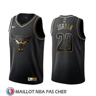 Maillot Golden Edition Chicago Bulls Michael Jordan Noir