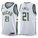 Maillot Milwaukee Bucks Tony Snell Swingman Association 21 2017-18 Blanc
