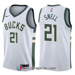 Maillot Milwaukee Bucks Tony Snell Swingman Association 21 2017-18 Blanc