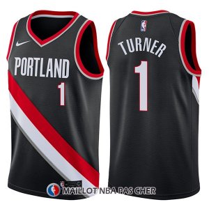 Maillot Portland Trail Blazers Evan Turner Icon 1 2017-18 Noir