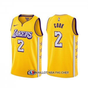 Maillot Los Angeles Lakers Quinn Cook Ville 2019-20 Jaune