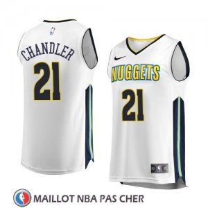 Maillot Denver Nuggets Wilson Chandler Association 2017-18 Blanc