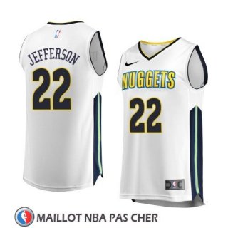 Maillot Denver Nuggets Richard Jefferson Association 2017-18 Blanc