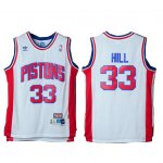 Maillot Retro Pistons Hill 33 Blanc