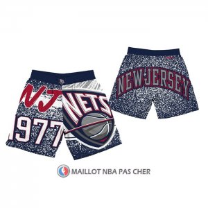Short Brooklyn Nets Mitchell & Ness 1977 Noir